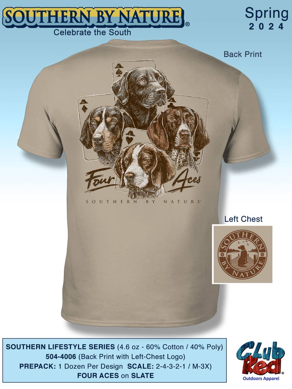 Men's Hunting Tee, Top Seller, SBN Four Aces.