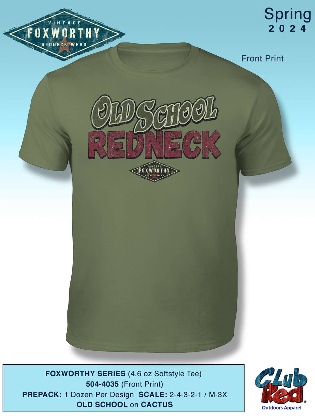 Men's Humor Tee, Top Seller, Foxworthy - Old School.