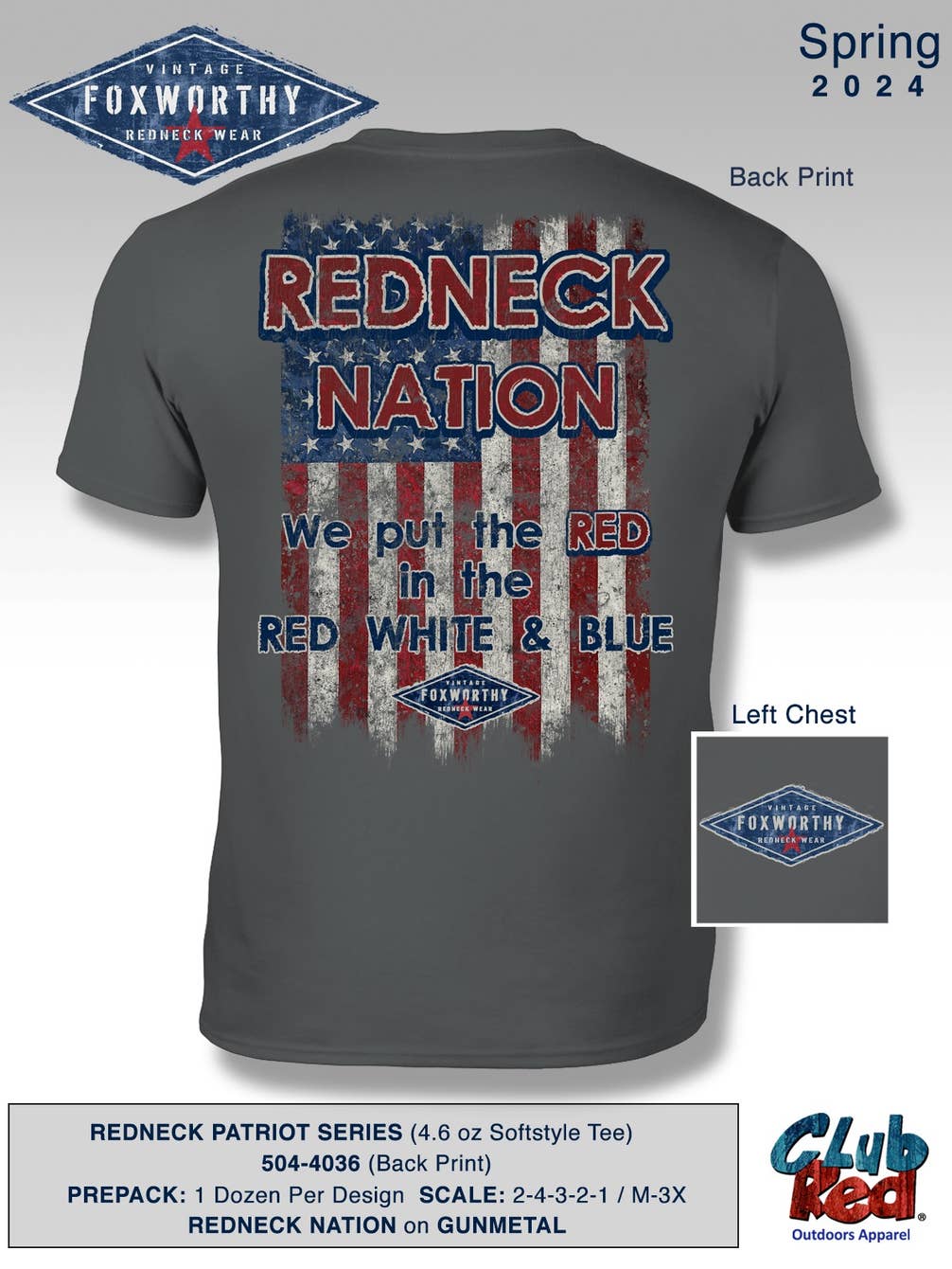 Men's Patriotic Tee, Top Seller, Redneck Nation.