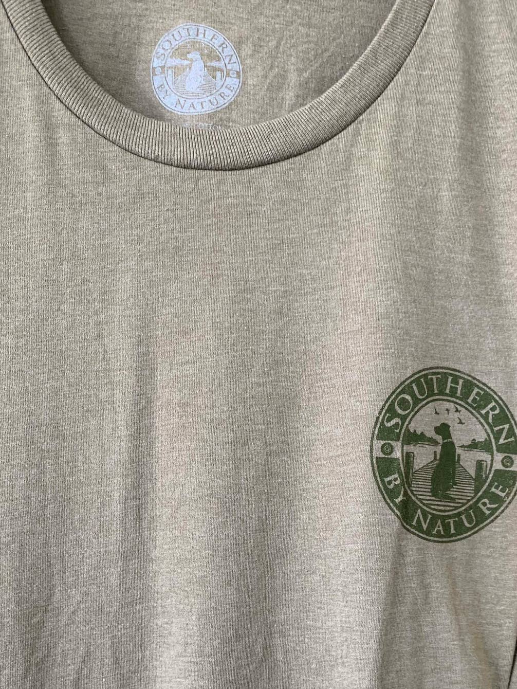 Men's Hunting Tee, Nature, Trail-cam Deer Selfie.