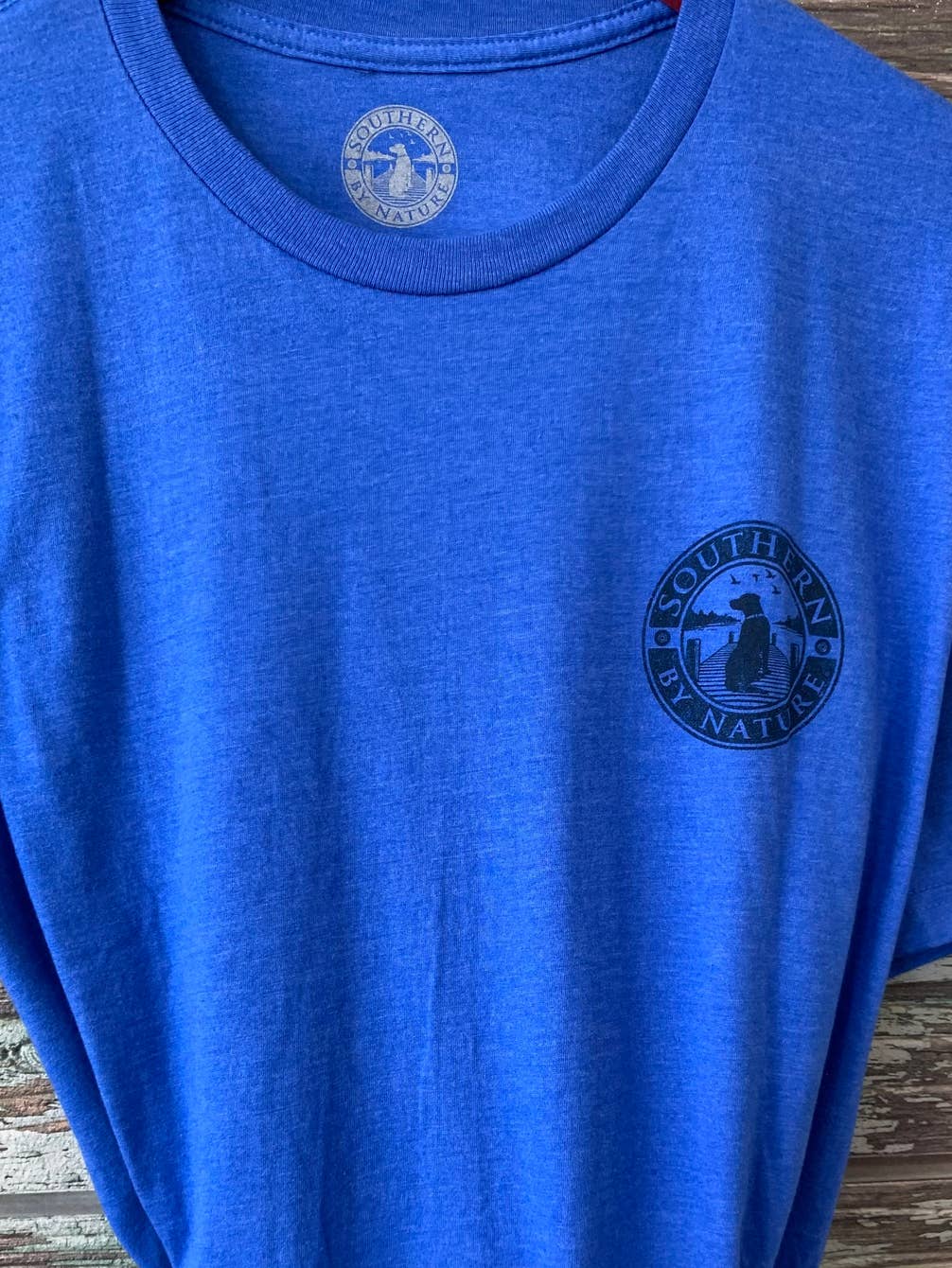 Men's Fishing Tee, Nature, Largemouth-Bass Selfie.