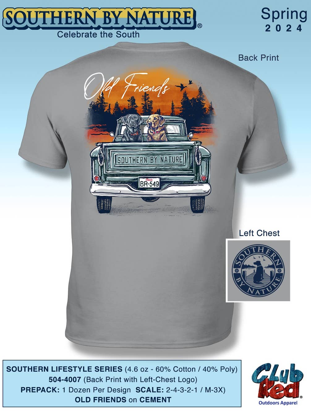 Men's Outdoors Tee, Top Seller, SBN Old Friends.