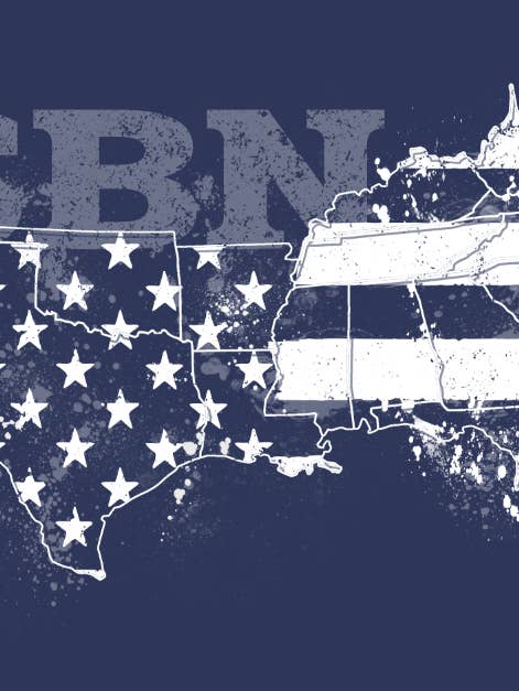 Men's Patriotic Tee, SBN South, Southern State of Mind.