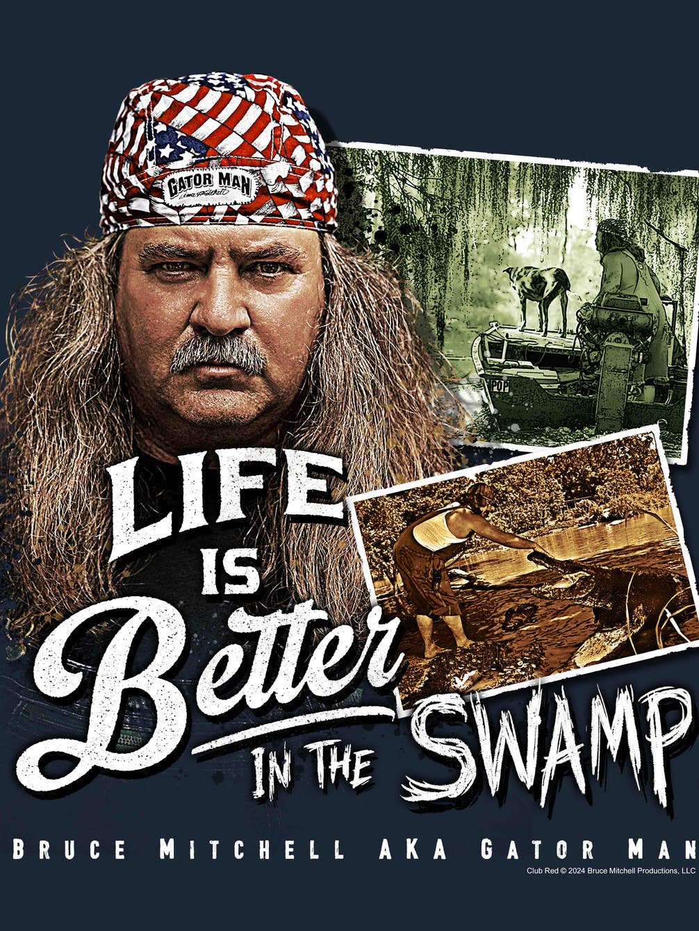 Bruce Mitchell - SWAMP LIFE - Licensed Graphic Tee