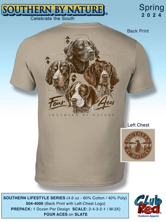 Men's Hunting Tee, Top Seller,  SBN Four Aces.