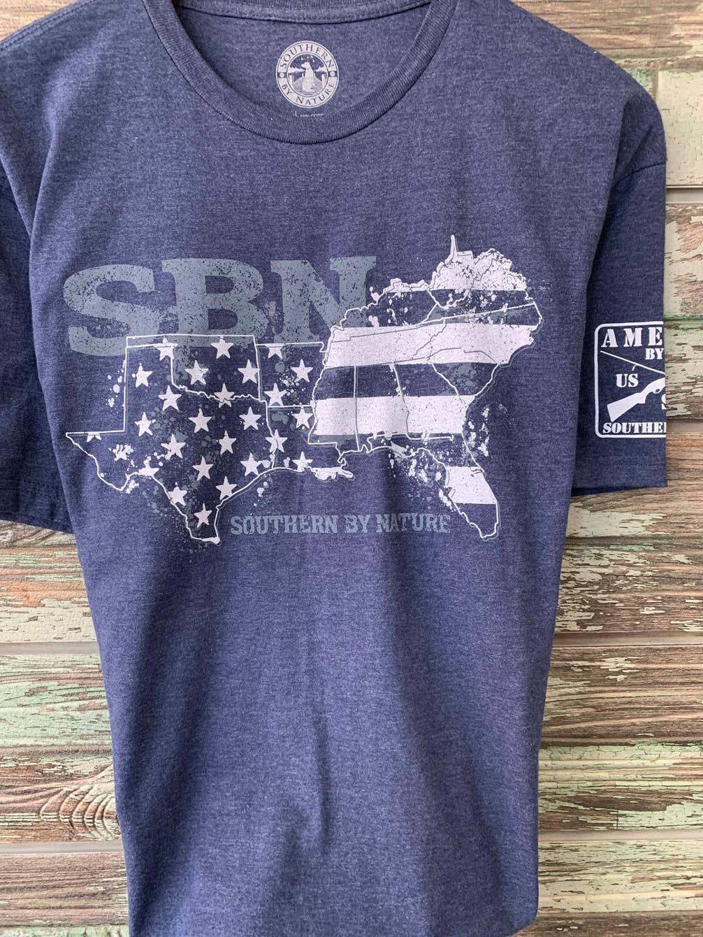 Men's Patriotic Tee, SBN South, Southern State of Mind.