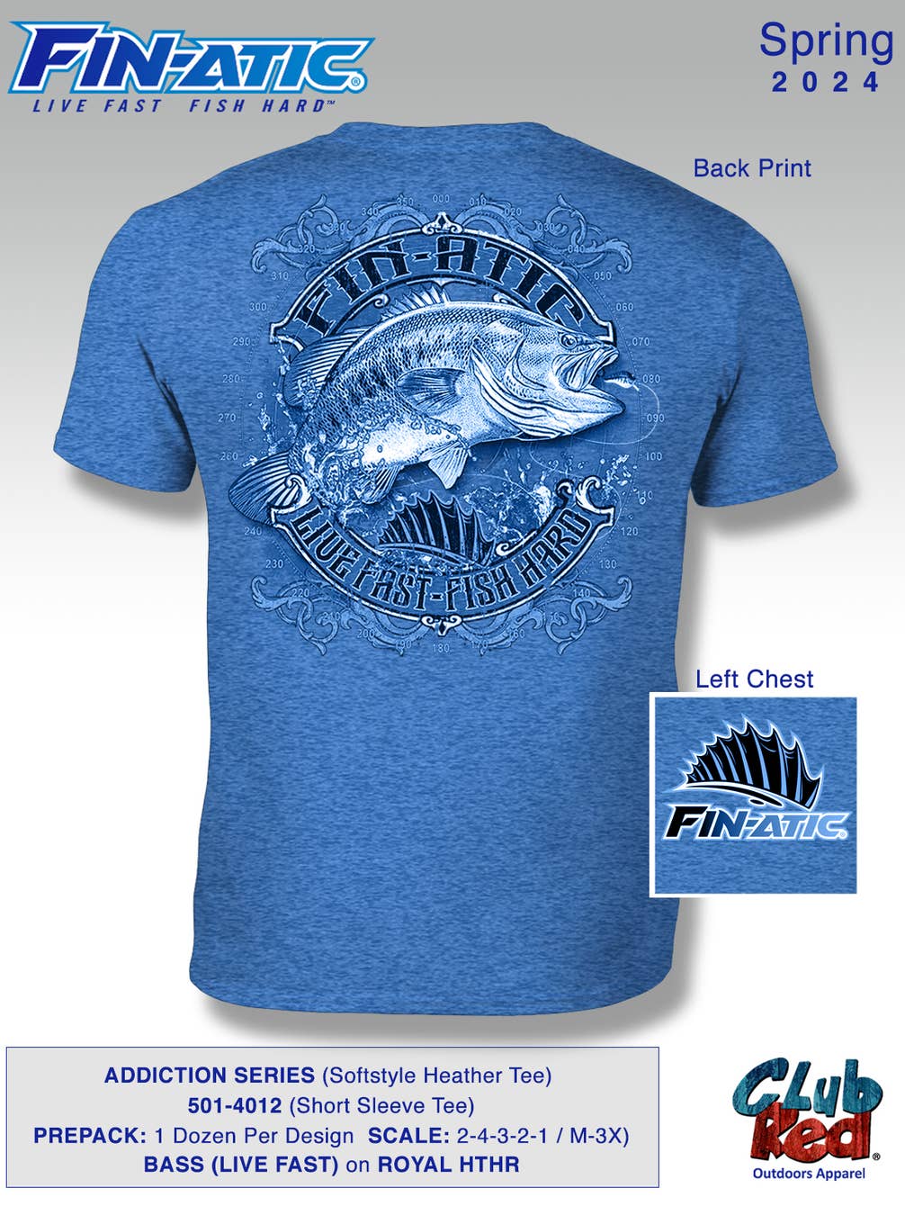 Men's Fishing Tee, Top-Seller, BASS Addiction.