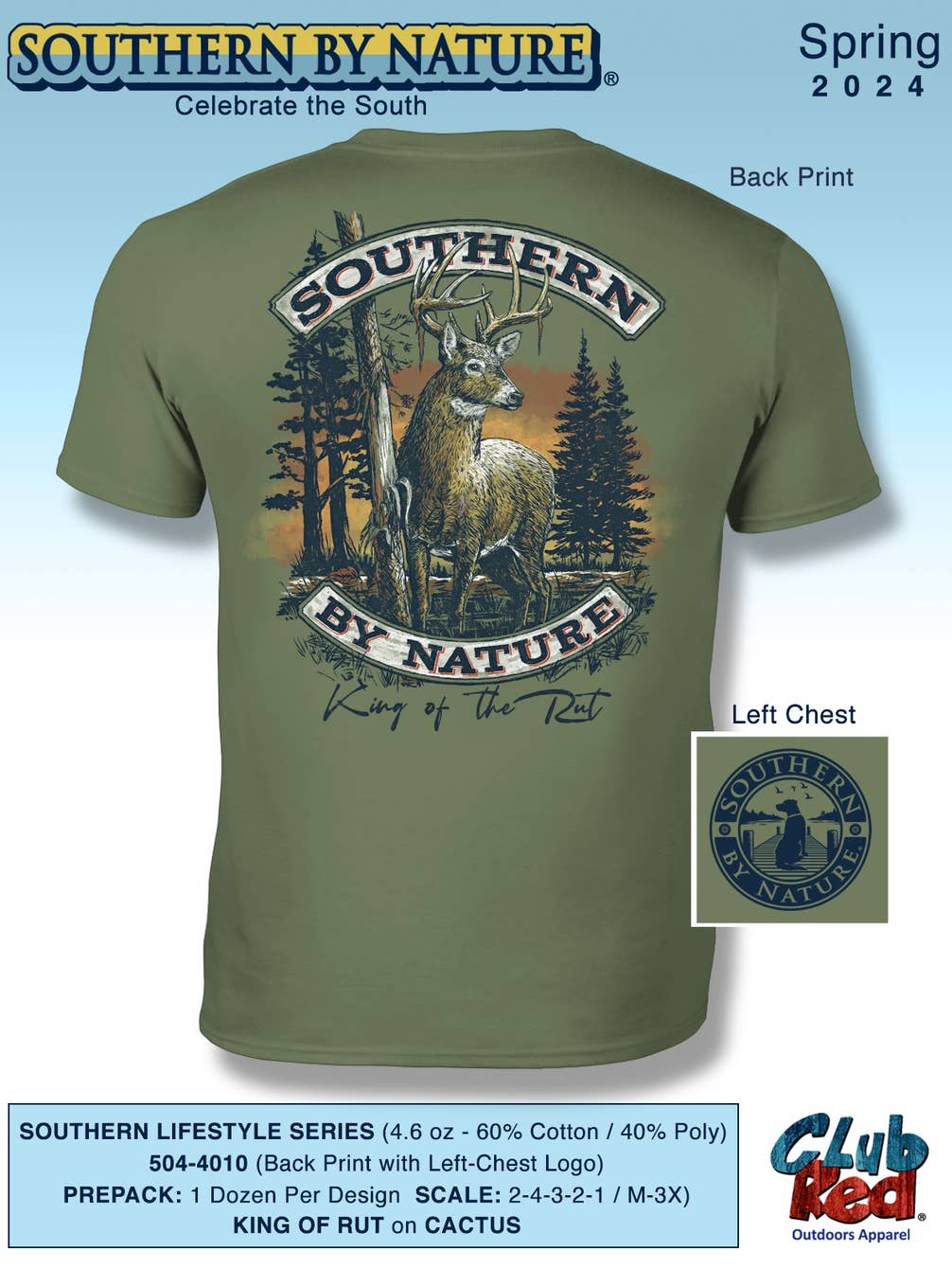 Men's Hunting Tee, Top Seller, SBN King Rut.