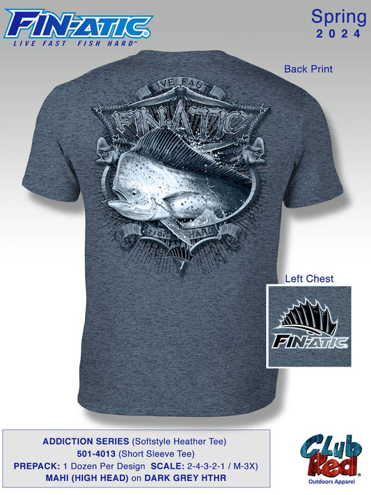 Men's Fishing Tee, Nature, MAHI Addiction.