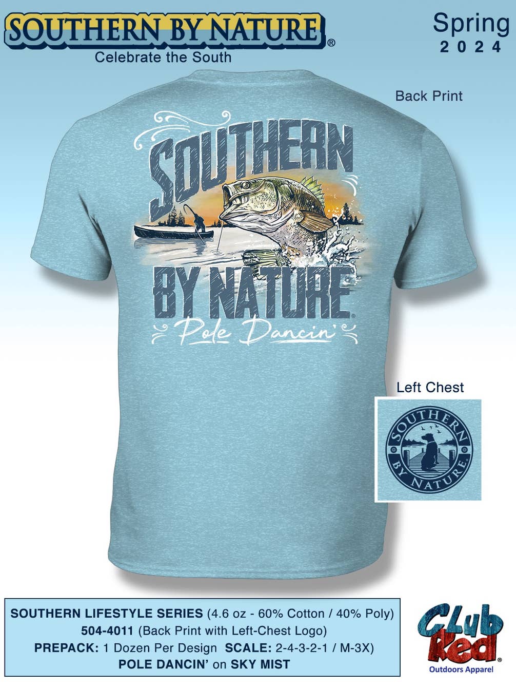 Men's Fishing Tee, Top Seller, SBN Pole Dancin'.